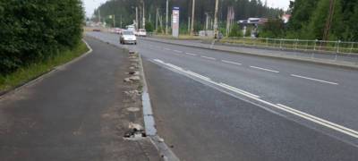 Власти Петрозаводска обратились в МВД из-за сноса ограждений вдоль тротуаров на улице Чапаева - stolicaonego.ru - Петрозаводск - республика Карелия