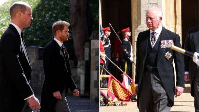 принц Уильям - принц Гарри - Меган Маркл - принц Филипп - Роберт Лейси - Принцы Гарри и Уильям поругались на похоронах принца Филиппа - gazeta.ru - Англия