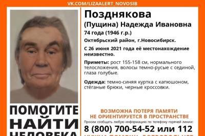 В Новосибирске пропала 74-летняя женщина в стёганых брюках - novos.mk.ru - Новосибирск