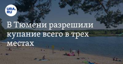 В Тюмени разрешили купание всего в трех местах. Карта - ura.news - Тюмень
