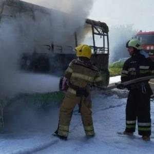 В Харькове вспыхнула маршрутка с пассажирами. Фото. Видео - reporter-ua.com - Харьков