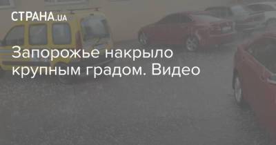 Запорожье накрыло крупным градом. Видео - strana.ua - Украина - Киев - Запорожье - район Бучанский