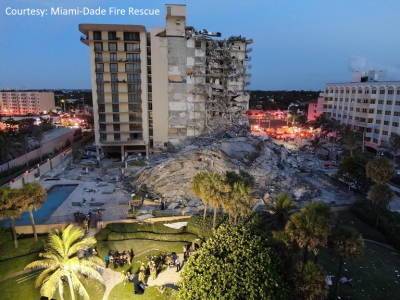 Здания рядом с обрушившейся многоэтажкой в Майами начали трескаться и мира - cursorinfo.co.il - США - Майами