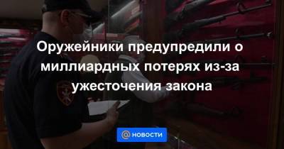 Оружейники предупредили о миллиардных потерях из-за ужесточения закона - smartmoney.one - Россия