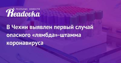 В Чехии выявлен первый случай опасного «лямбда»-штамма коронавируса - readovka.news - Россия - Чехия - Эквадор - Аргентина - Чили