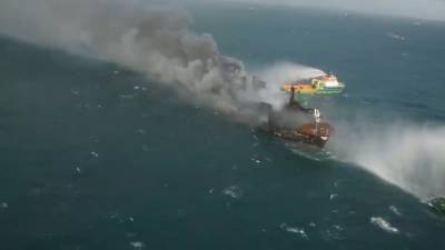 У побережья Шри-Ланки загорелось судно с химикатами - piter.tv - Токио - Шри Ланка