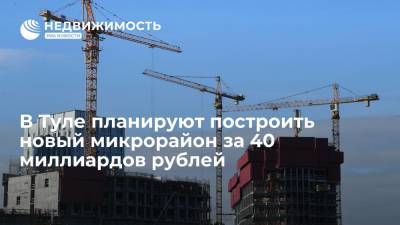 Алексей Дюмин - В Туле планируют построить новый микрорайон за 40 миллиардов рублей - realty.ria.ru - Тула - Ярославль - Тульская обл. - Строительство