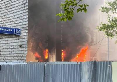 Пожар в строящемся доме на улице Ивана Франко ликвидировали - mskgazeta.ru - Москва