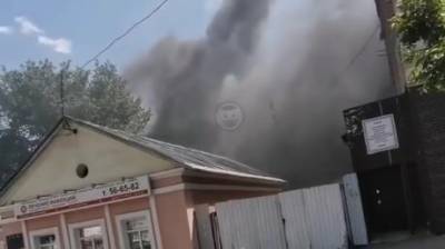 Пожар в центре Пензы попал в объектив камеры - penzainform.ru - Пенза