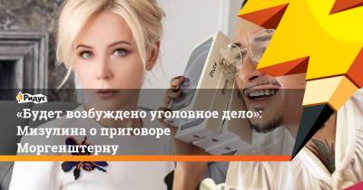 Екатерина Мизулина - «Будет возбуждено уголовное дело»: Мизулина оприговоре Моргенштерну - ridus.ru