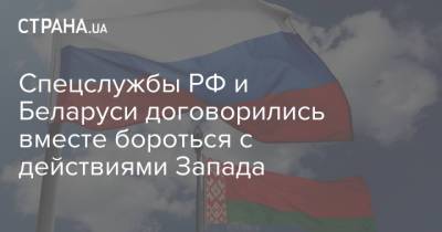 Спецслужбы РФ и Беларуси договорились вместе бороться с действиями Запада - strana.ua - Россия - Витебск - Запад