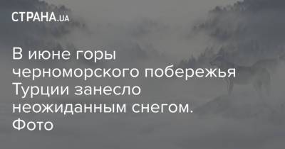 В июне горы черноморского побережья Турции занесло неожиданным снегом. Фото - strana.ua - Турция