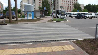 В Рязани появились экспериментальные пешеходные переходы - 7info.ru - Рязань