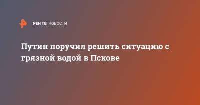 Владимир Путин - Путин поручил решить ситуацию с грязной водой в Пскове - ren.tv - Россия - Псков