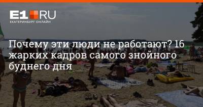 Почему эти люди не работают? 16 жарких кадров самого знойного буднего дня - e1.ru - Екатеринбург