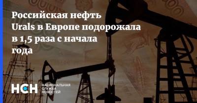Российская нефть Urals в Европе подорожала в 1,5 раза с начала года - nsn.fm - Роттердам