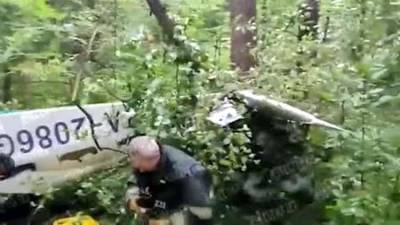 Опубликовано видео с места жесткой посадки самолета в Подмосковье - iz.ru - Израиль - Московская обл. - Брянская обл. - Лыткарино