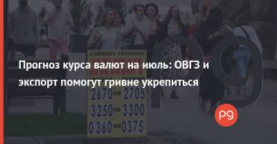 Тарас Козак - Прогноз курса валют на июль: ОВГЗ и экспорт помогут гривне укрепиться - thepage.ua - США - Украина