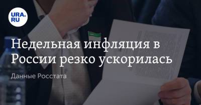 Недельная инфляция в России резко ускорилась. Данные Росстата - ura.news - Россия