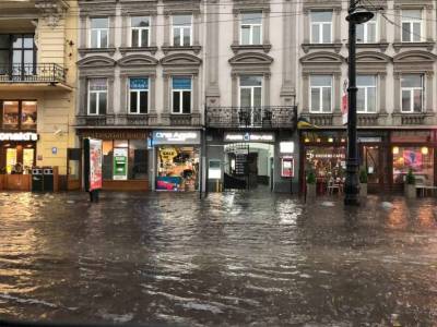 Львов опять оказался во власти стихии – улицы ушли под воду (видео) - lenta.ua - Украина - Львов