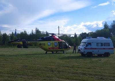 В Александро-Невском районе семидневную девочку эвакуировали на вертолете санавиации - ya62.ru - Рязань - с. Фото