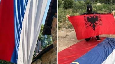 Албанцы выкрали флаг СПЦ из монастыря и надругались над ним - politnavigator.net - Россия - Сербия - Косово