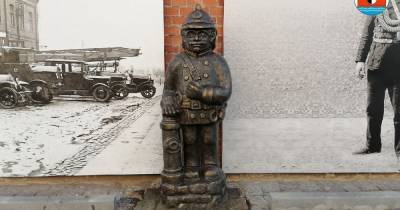 В Советске установили скульптуру пожарного - klops.ru - Советск