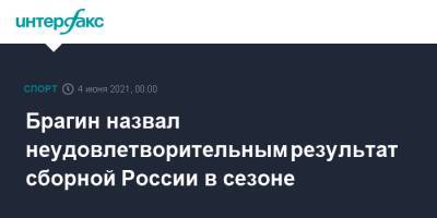 Валерий Брагин - Брагин назвал неудовлетворительным результат сборной России в сезоне - sport-interfax.ru - Москва - Канада - Рига