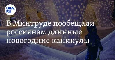 Антон Котяков - В Минтруде пообещали россиянам длинные новогодние каникулы - ura.news