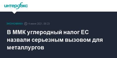 В ММК углеродный налог ЕС назвали серьезным вызовом для металлургов - interfax.ru - Москва - Пмэф