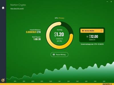Разработчики встроили в антивирус Norton 360 майнер криптовалюты Ethereum - rusjev.net