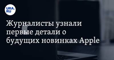 Журналисты узнали первые детали о будущих новинках Apple - ura.news