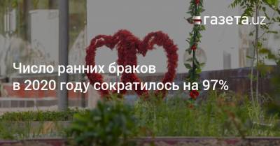Число ранних браков в 2020 году сократилось на 97% - gazeta.uz - Узбекистан