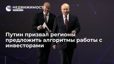 Владимир Путин - Путин призвал регионы предложить алгоритмы работы с инвесторами - realty.ria.ru - Санкт-Петербург
