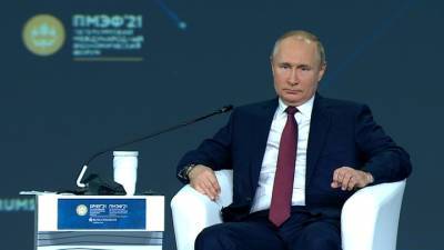 Владимир Путин - Путин поприветствовал участников ПМЭФ-2021 - vesti.ru