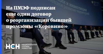 Владимир Ефимов - На ПМЭФ подписан еще один договор о реорганизации бывшей промзоны «Коровино» - nsn.fm - Москва