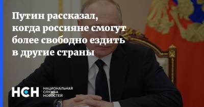 Владимир Путин - Путин рассказал, когда россияне смогут более свободно ездить в другие страны - nsn.fm - Пмэф
