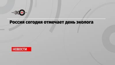 Россия сегодня отмечает день эколога - echo.msk.ru - Москва - Тула - Экология