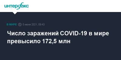Джонс Хопкинс - Число заражений COVID-19 в мире превысило 172,5 млн - interfax.ru - Москва - Бразилия