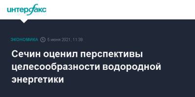 Игорь Сечин - Сечин оценил перспективы целесообразности водородной энергетики - interfax.ru - Москва - Пмэф