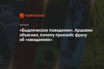Андрей Аршавин - «Быдляческое поведение». Аршавин объяснил, почему произнёс фразу об «ожиданиях» - championat.com - Греция
