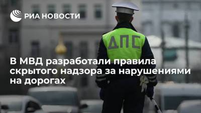 В МВД разработали правила скрытого надзора за нарушениями на дорогах - ria.ru - Москва