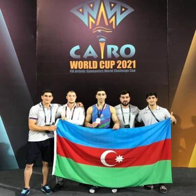 Азербайджанский гимнаст завоевал серебряную медаль на Кубке мира в Каире (ФОТО) - trend.az - Египет - Азербайджан - Каир
