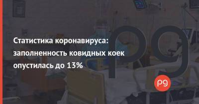 Статистика коронавируса: заполненность ковидных коек опустилась до 13% - thepage.ua - Киев - Крым