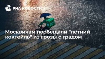 Евгений Тишковец - Москвичам пообещали "летний коктейль" из грозы с градом - ria.ru - Москва
