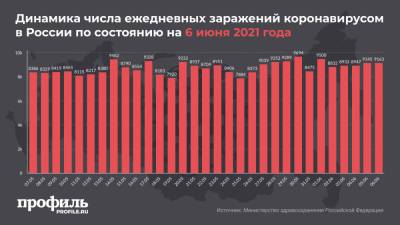 Владимир Путин - За сутки в России выявили 9163 новых случая заражения COVID-19 - profile.ru - Москва - Россия - Санкт-Петербург - Московская обл.