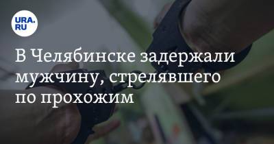 В Челябинске задержали мужчину, стрелявшего по прохожим - ura.news - Челябинская обл. - Челябинск