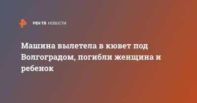Машина вылетела в кювет под Волгоградом, погибли женщина и ребенок - ren.tv - Волгоград - Самара - Волгоградская обл.