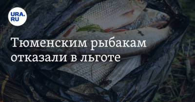 Тюменским рыбакам отказали в льготе - ura.news - Тюмень - Тюменская обл.