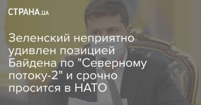 Владимир Зеленский - Владимир Путин - Джо Байден - Зеленский неприятно удивлен позицией Байдена по "Северному потоку-2" и срочно просится в НАТО - strana.ua